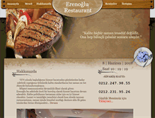 Tablet Screenshot of erenoglurestaurant.com